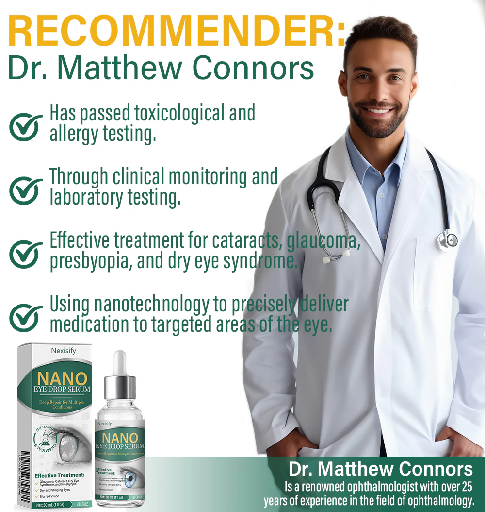 Nexisify® Nano Eye Drops Serum ✅FDA Approved(Suitable for presbyopia. dry eye syndrome. glaucoma. and cataracts) ☘️☘️