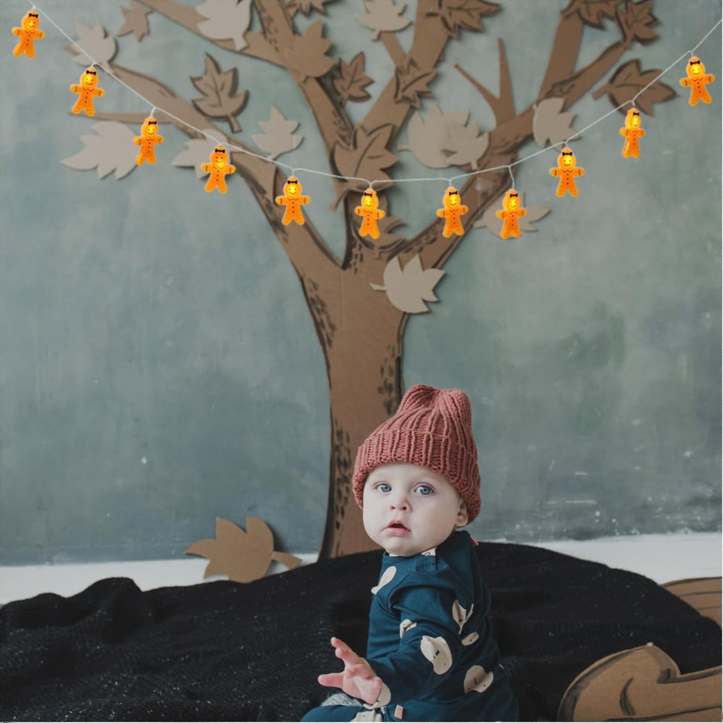 Gingerbread Man String Lights🌟Holiday Atmosphere Gifts🎁Christmas LED Lights