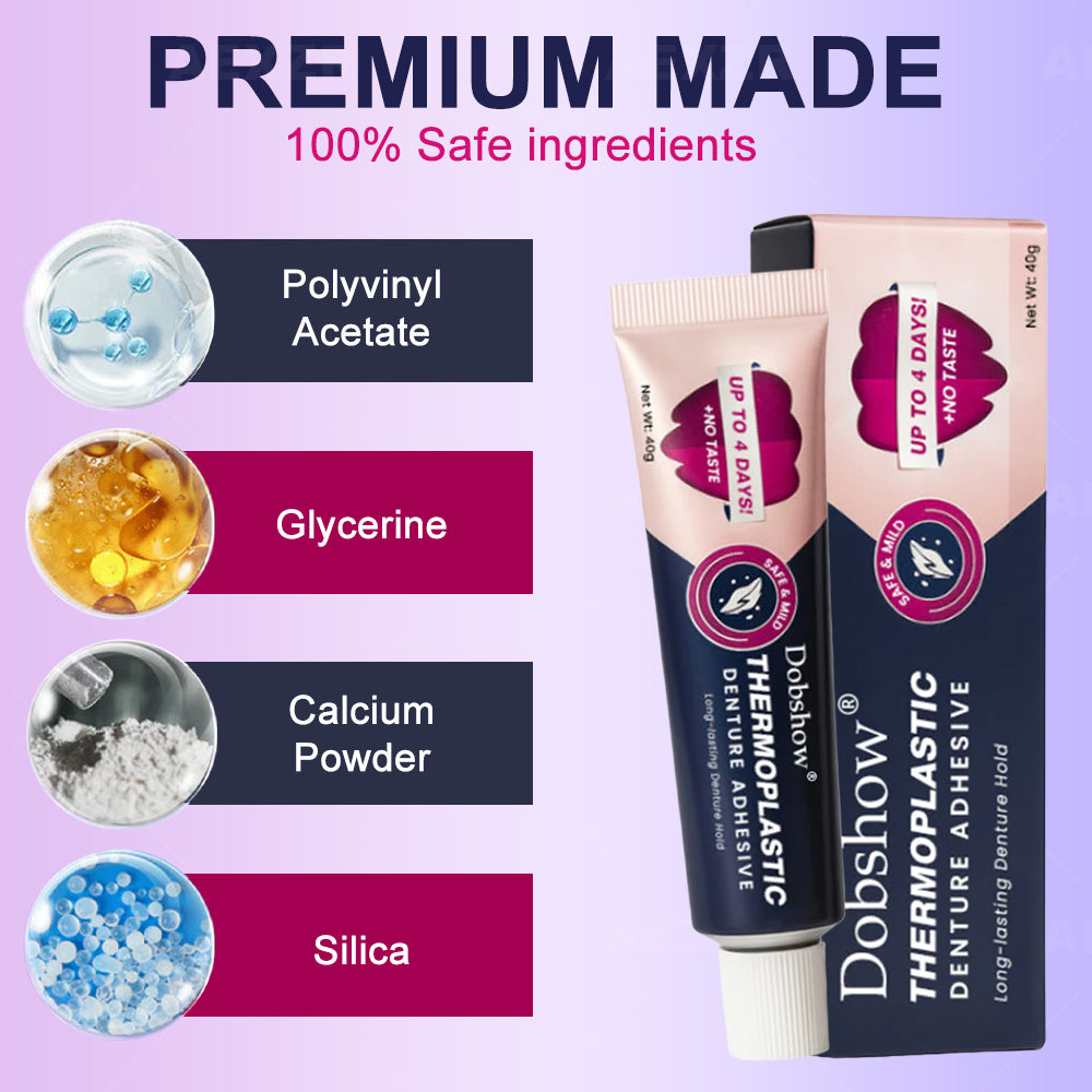 Thermoplastic Denture Adhesive ⏳ Durable Denture Retention
