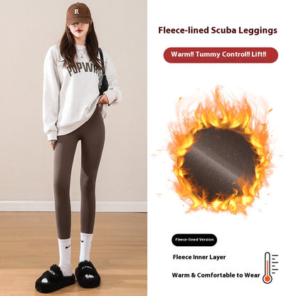 Barbie Shark Pants: Autumn Outwear for Women: Thin, High-Waisted, Hip-Lifting, Slimming Yoga Pants with Pockets