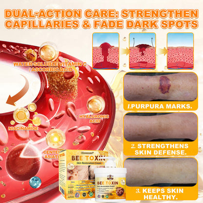 🐝🔥FDA Approved|Cheemex® Bee Venom Skin Restoration Cream (Anti-aging. Hydrating. Skin Repair. Even Tone. Acne and Dark Spot Treatment. Wart and Mole Removal. Psoriasis Relief)