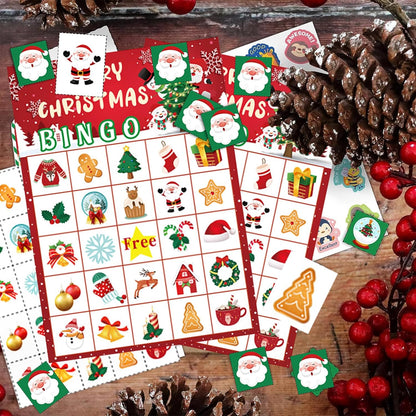 🎄Christmas Bingo game cards 🎅 Holiday Party Games for 24 Players