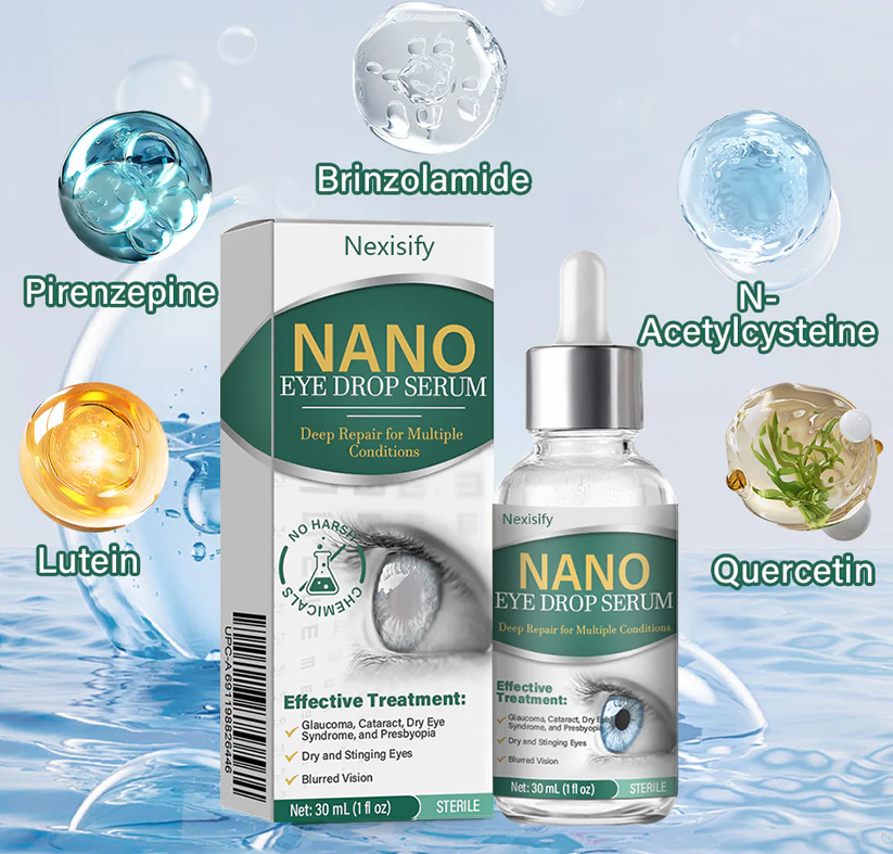Nexisify® Nano Eye Drops Serum ✅FDA Approved(Suitable for presbyopia. dry eye syndrome. glaucoma. and cataracts) ☘️☘️