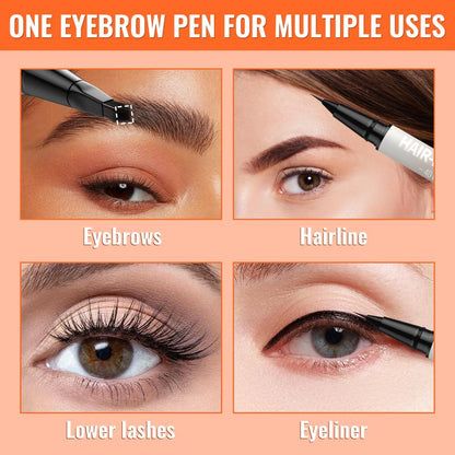 🌟 Achieve Perfect Brows✨ 4D Brow Pen – For Natural. All-Day Eyebrow & Eyeliner Perfection! 💁‍♀