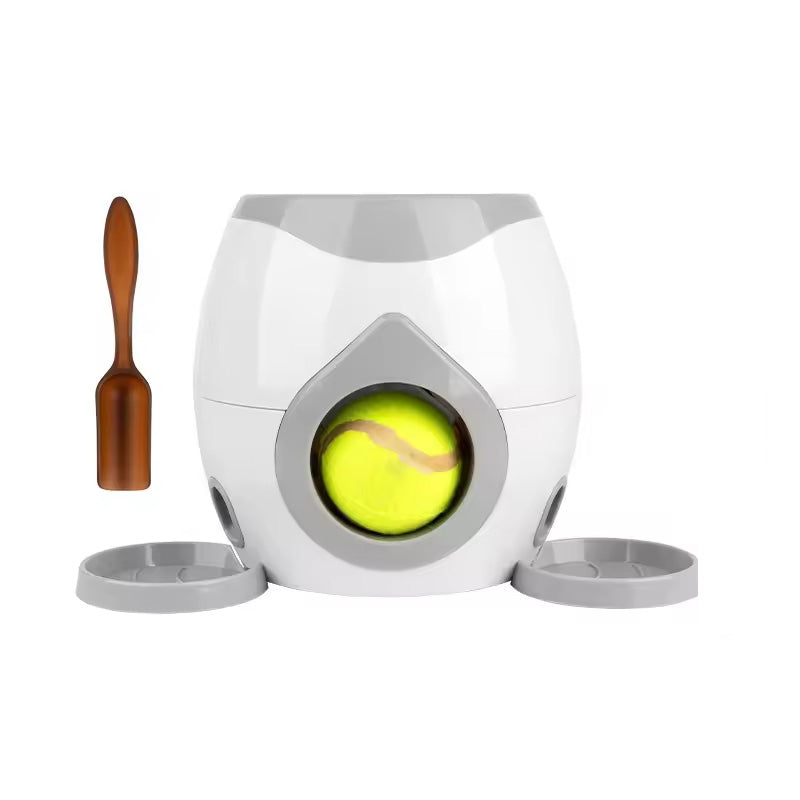 Pet Dog Tennis Ball Interactive Toy, Automatic Food Dispenser, Indoor Toy