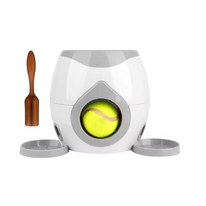 Pet Dog Tennis Ball Interactive Toy, Automatic Food Dispenser, Indoor Toy