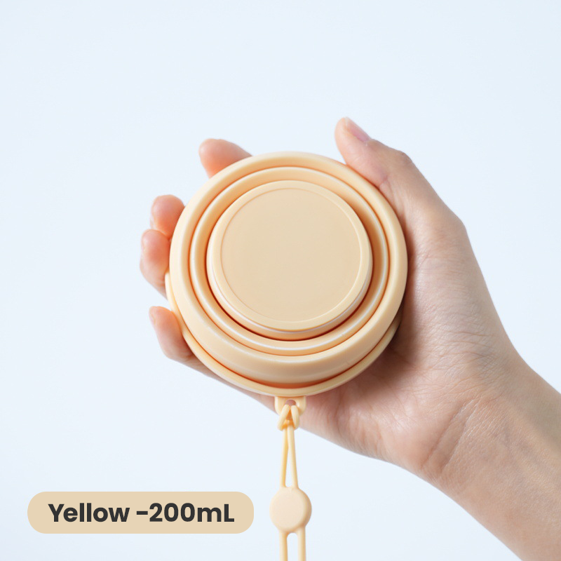 Silicone Folding Cup: Leak-Proof for Hiking, Gym, Travel