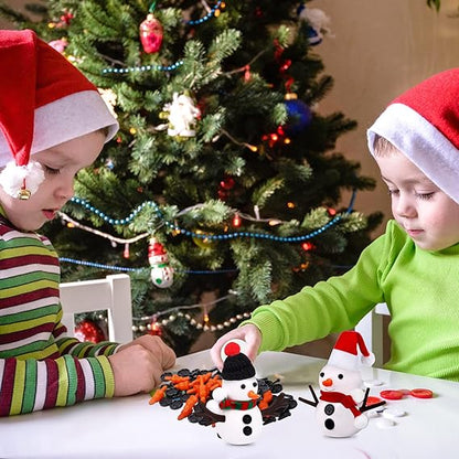 Perfect Christmas gift: 9-pack modeling clay DIY snowman kit