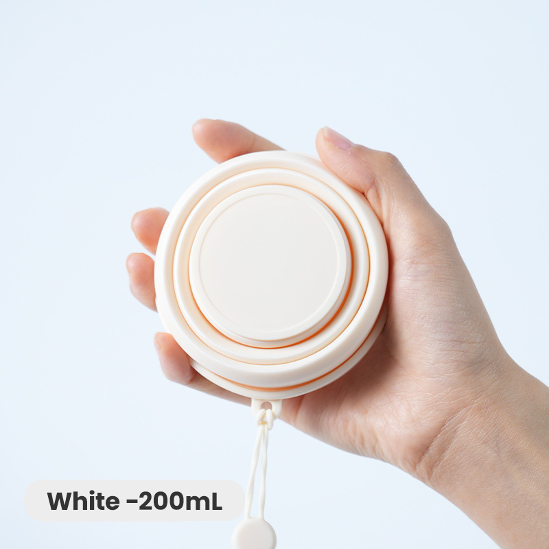 Silicone Folding Cup: Leak-Proof for Hiking, Gym, Travel