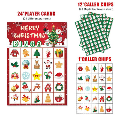 🎄Christmas Bingo game cards 🎅 Holiday Party Games for 24 Players