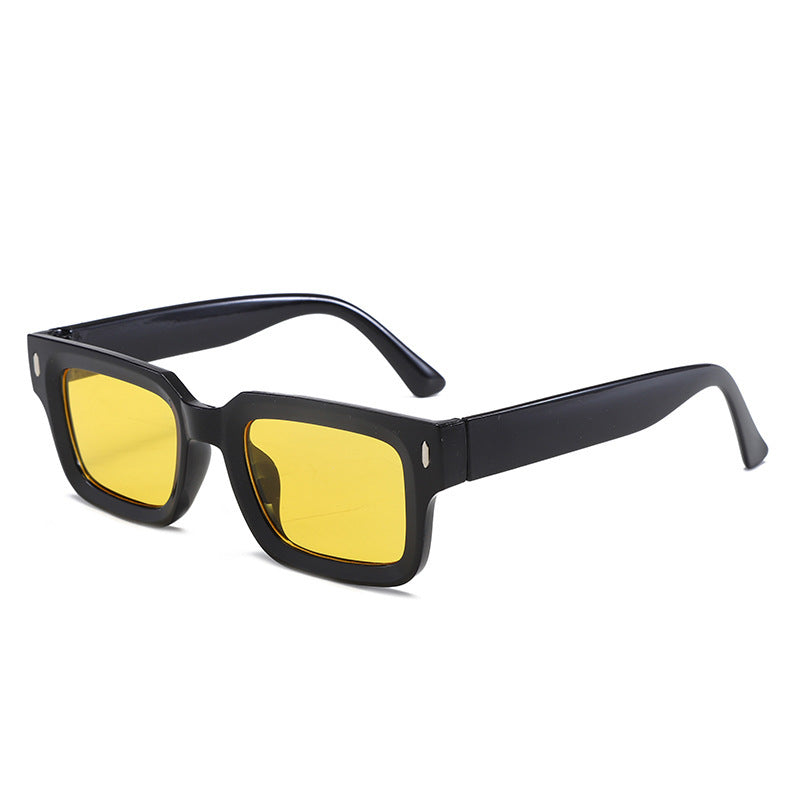 Channel Your Inner Icon: Retro Square Studded Sunglasses