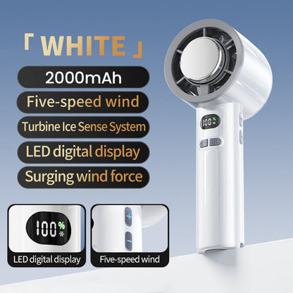 Super Powerful Mini Portable, Long-Lasting, High-Power Semiconductor Cooling Handheld Fan