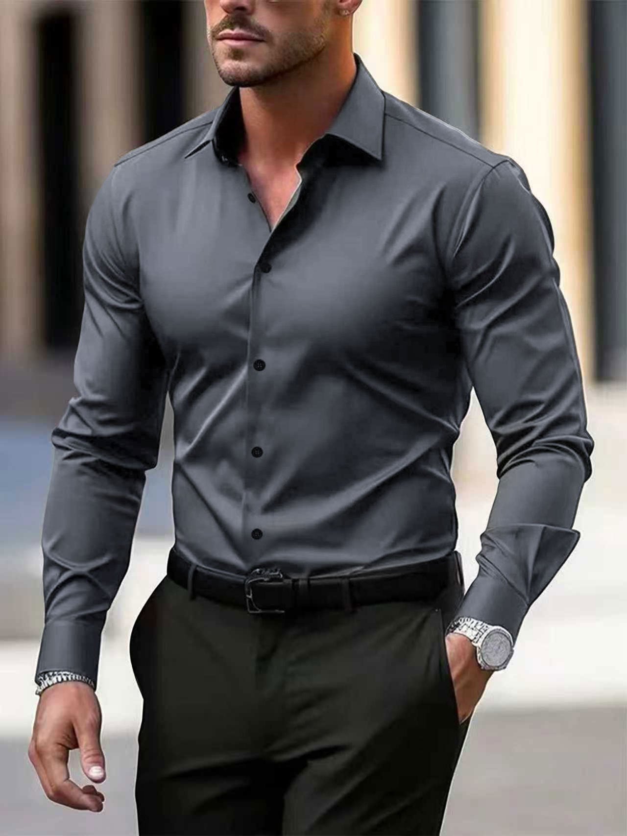 The Ultimate Dress Shirt: Slim Fit, Wrinkle-Free & All-Day Comfort for Work & Leisure