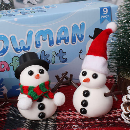 Perfect Christmas gift: 9-pack modeling clay DIY snowman kit