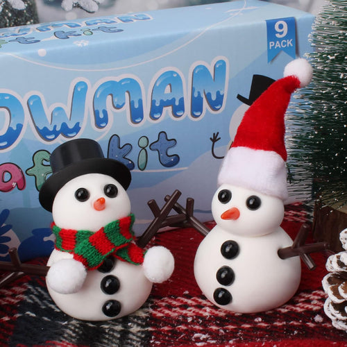 Perfect Christmas gift: 9-pack modeling clay DIY snowman kit