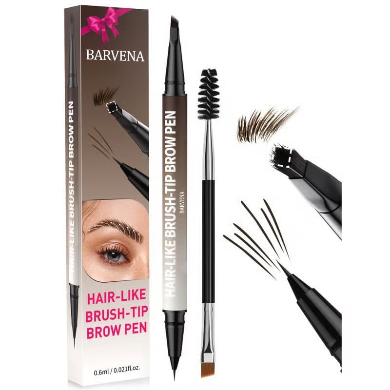 🌟 Achieve Perfect Brows✨ 4D Brow Pen – For Natural. All-Day Eyebrow & Eyeliner Perfection! 💁‍♀