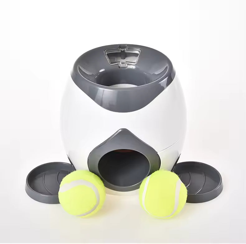 Pet Dog Tennis Ball Interactive Toy, Automatic Food Dispenser, Indoor Toy