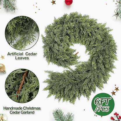 ✨ Christmas Artificial Cedar Garland