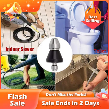 🏆Flash Sale⚡ 50K+ SOLD! Almost Gone-💥⏰Sewer Cleaning Tool High-pressure Nozzle.Best Gifts