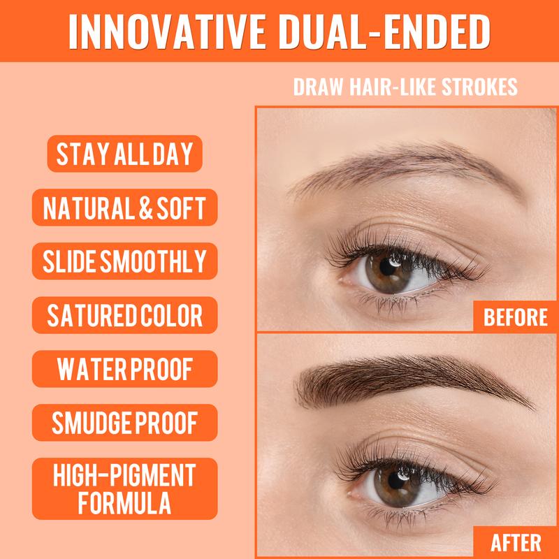 🌟 Achieve Perfect Brows✨ 4D Brow Pen – For Natural. All-Day Eyebrow & Eyeliner Perfection! 💁‍♀