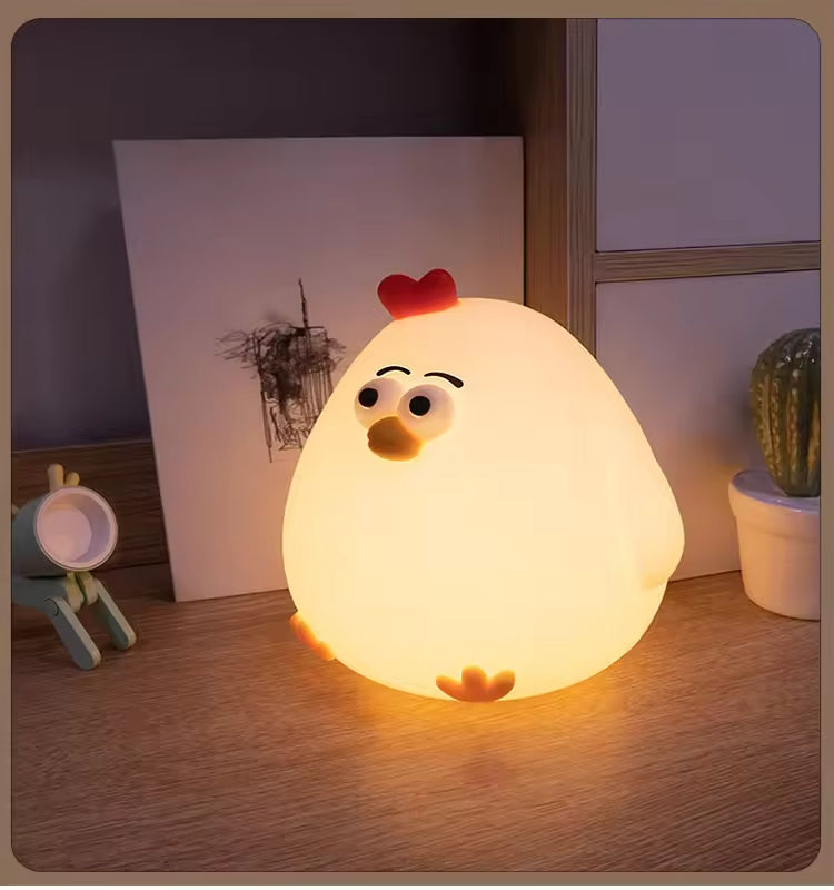 The Ultimate Soothing Companion: Cute Animal Night Light with Touch Control & Auto-Off Timer