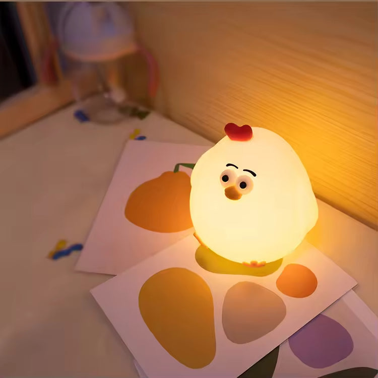 The Ultimate Soothing Companion: Cute Animal Night Light with Touch Control & Auto-Off Timer