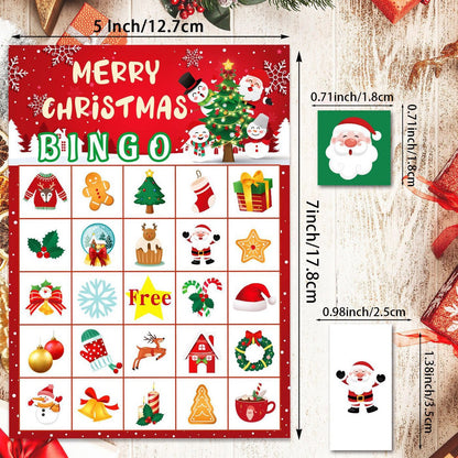 🎄Christmas Bingo game cards 🎅 Holiday Party Games for 24 Players