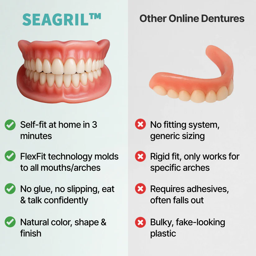 😁 Ends Today: 70% OFF! SEAGRIL™ Custom-Fit Full Functional DenturesMake you more confident – Made in the USA & FDA-Certified
